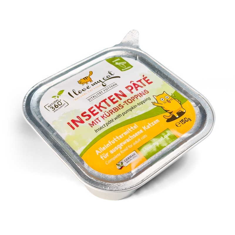 I love my cat Insekten Paté mit Kürbis Topping