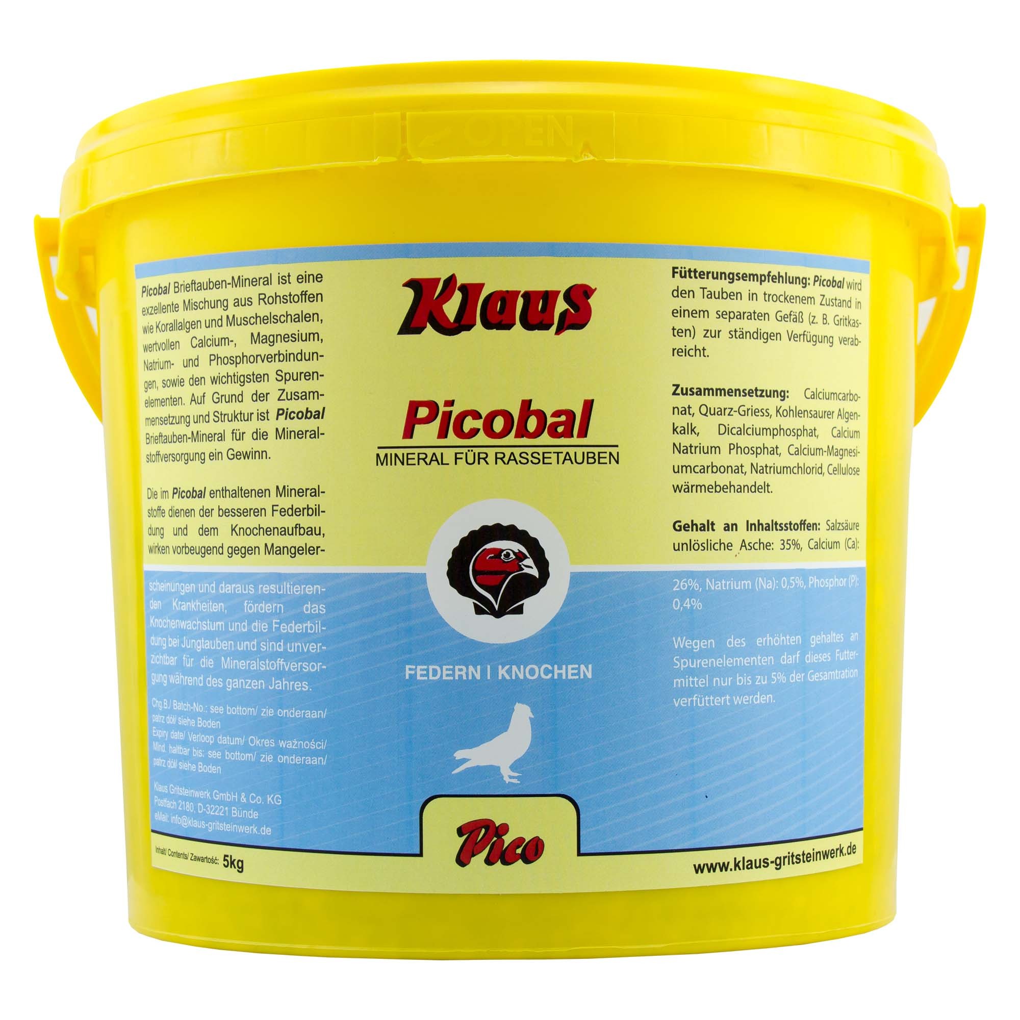 KLAUS Picobal® Rassetauben - Mineral 