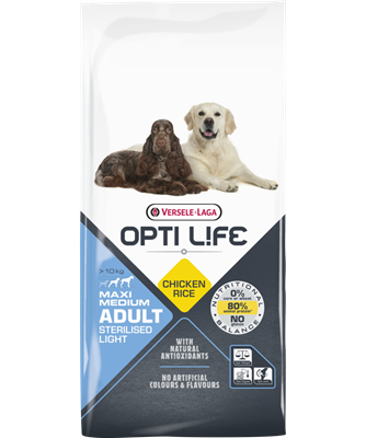 Opti Life Adult Sterilised/ Light Medium/Maxi