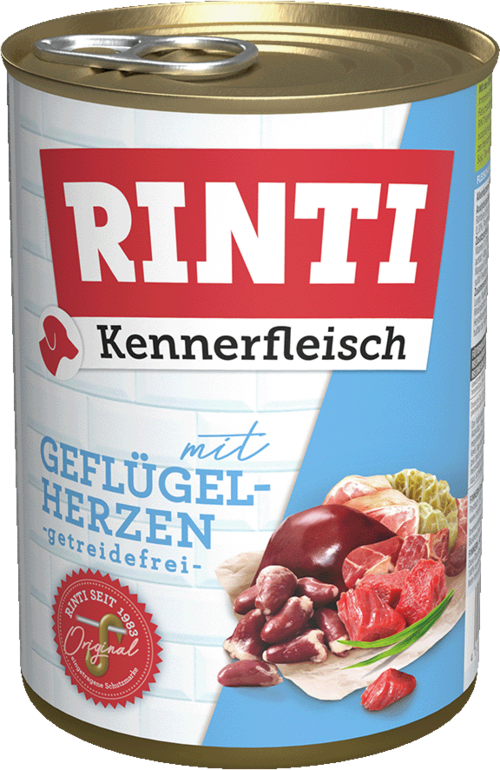 Rinti Kennerfleisch Dose Geflügelherzen