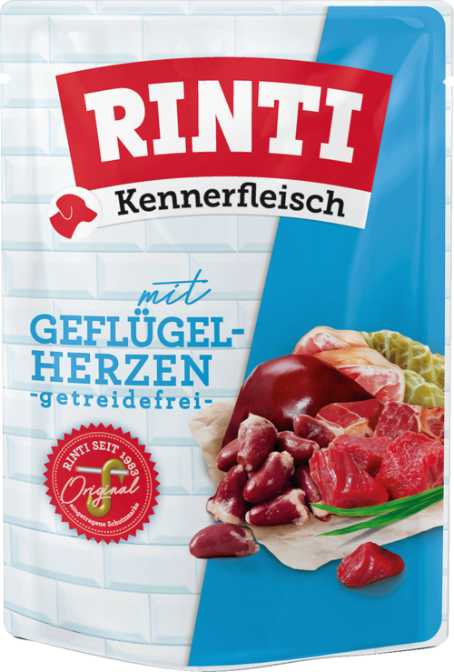 Rinti Kennerfleisch Frischebeutel Geflügelherzen 